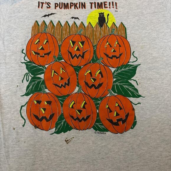 Grey Vintage Senara ‘Its Pumpkin Time’ Graphic Tee - Picture 5 of 6